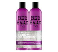 Lot Pour Cheveux Blonds TIGI Dumb Blonde Tween Duo shampoo + Baume 750ml