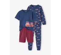 VERTBAUDETLot Pyjama + Pyjashort Pompiers garçonbleu océan10A