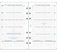 Lot Recharge Civil 2026 1 Semaine Par Page Grille Horizontale Pour Organiseur Exatime 17 + Index Adhésif Blumie (18212E, Exatime 17)