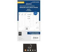 Lot Recharge Civile 2027 Verticale Personal Français 1 Semaine sur 2 Pages Compatible avec Filofax + 1 Index Adhésif Blumie (Personal) 68431