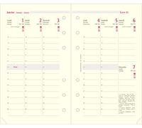 Lot Recharge Oberthur 2026 Vertical Semainier Pour Organiseur Français Format 10 x 17 Cm + 1 Index Adhésif Blumie (Ref 1123)