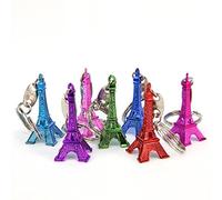 Lot Revendeur 50 Porte-clé Tour Eiffel Couleurs Mélangées Paris France Souvenir