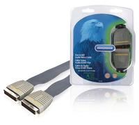 Lot Revendeur Déstockage 5 Bandridge Câble vidéo audio péritel plat SCART M 5m