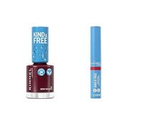 Lot Rimmel - Vernis À Ongles Kind & Free - 157 Berry Opulence + Rimmel - Baume à lèvres Kind & Free - 005 Turbo Red 1,7G
