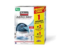 Lot Rubson AERO 360 : Déshumidificateur d’air pour la maison, absorbeur d'Humidité et anti odeurs pour pièce de 20 m² incluant 1 Recharge lavande de 450g + Pack 2 Recharges Tabs Neutres 450g