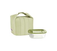 LOT SAC ISOTHERME AVEC COMPARTIMENT FRAÎCHEU 'HANDY BIO' "ON THE GO" Verde avocat Avocado green