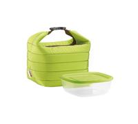 LOT SAC ISOTHERME AVEC COMPARTIMENT FRAÎCHEU 'HANDY' "ON THE GO" Petite Apple Green