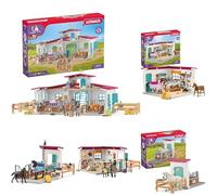 Lot schleich 42567 HORSE CLUB - Nouveau Centre Équestre de Lakeside et les extensions, Écurie pour enfants de 5 ans et plus, Multicolore, Taille unique