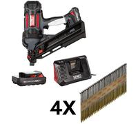Lot SENCO: Cloueur Fusion F-35XP + 2 batteries 4aH + 4 packs de clous 70mm acier clair - Senco-B4