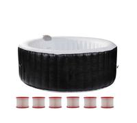 Lot Spa gonflable SUNSPA 6 places Rond + 6 filtres (Livré avec filtre, cadenas, tapis de sol et couverture)