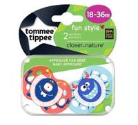 Lot sucettes Fun en silicone 18 mois+ - Garçon