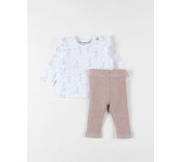 Lot t-shirt + legging jersey blanc 6M(67CM)