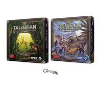 Lot Talisman 2 Extensions en Français Le Royaume Sylvestre + Les Hautes Terres + 1 Décapsuleur Blumie (Terres + Sylvestre)