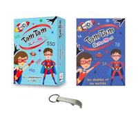 Lot Tam Tam Supermax Les Compléments à 1000 + Les Doubles et Les Moitiés + 1 Décapsuleur Blumie - Jeu de Cartes Mathématiques