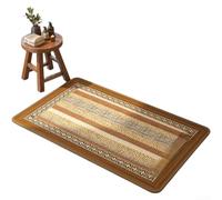 Lot Tapis de Douche 40x60 cm Non Glissant - Absorption Eau Immédiate pour Sol Humide - Design Décoratif Couleur Wenge(A)