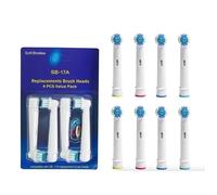 LOT TETE DE RECHANGE BROSSE A DENT COMPATIBLE ORAL B BRAUN 8PCES
