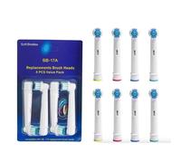 LOT TETE DE RECHANGE BROSSE A DENT COMPATIBLE ORAL B BRAUN 8PCES