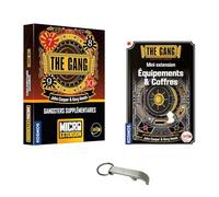 Lot The Gang 2 Extensions : Équipements et Coffres + Micro Extension Gangsters Supplémentaires Version Française Jeu de Cartes Coopératif 3 à 10 Joueurs à Partir de 10 Ans + 1 Décapsuleur Blumie