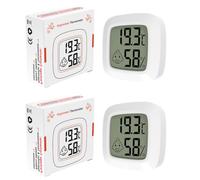 Lot Thermomètre Intérieur 2 Pieces Mini LCD Digital Thermometre Hygrometre Barometre Interieur Thermomètre et hygromètre numérique d'intérieur pour contrôle du climat intérieur moniteur climat
