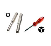 LOT Tournevis pour 2 tournevis Gamebit NES N64 triwing