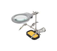 Lot troisième main à souder 2 poignées + loupe avec lampe 51226