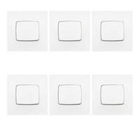 Legrand Interrupteurs va-et-vient Neptune – lot de 6 – 10 A – blanc