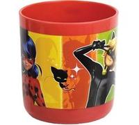 Lot vaisselle - MIRACULOUS LADYBUG - Verre, Assiette creuse Ø16 cm, Asiette Ø22 cm, Couverts, Gourde, Mug, Boîte goûter