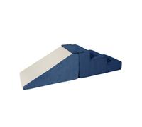 Lot de 2 grands blocs en mousse bleu marine velours côtelé Bleu G