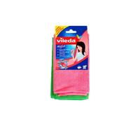 Lot VILEDA de 2 Chiffons microfibres multiusage colorés