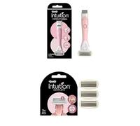 Lot Wilkinson Sword Intuition Complete Bikini - Rasoir & tondeuse 2-en-1 avec 5 lames gel protectrices + 3 recharges Skin Protect pour un rasage du maillot précis et une peau douce