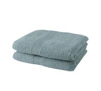 Today Lot de 2 serviettes de toilette 100% coton 50x90 cm Vert