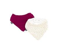 Domiva Bavoirs bandana Mousseline en gaze de coton pois Taille unique Lot de 2