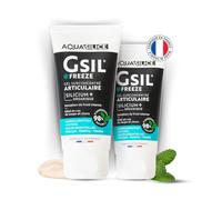 Lot x2 GSIL Freeze Pocket - Gel Surconcentré Articulaire - Gel de Massage à Action Rafraîchissante - Relaxe et Apaise les Tensions - Silicium Organique, Harpagophytum & Huiles Essentielles - 2x 50 ml
