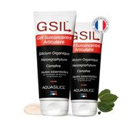 Lot x2 GSIL - Gel Surconcentré Articulaire - Gel de Massage à Action Chauffante - Relaxe et Dénoue les Tensions - Silicium Organique, Harpagophytum & Huiles Essentielles - 400 ml