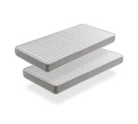 LOT X2 Matelas mousse 80X180 APOLO Epaisseur 14 CM Ergonomique et respirant