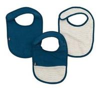 Lot x3 bavoirs - 6-12 mois - Gaze de coton - Indigo G