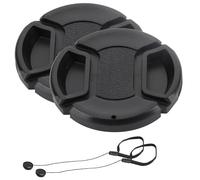 Lotbun 52mm Bouchon d'objectif 2pcs Protection pour Appareils Nikon pour Nikon D3000 D3100 D3200 D3300 D5000 D5100, Bouchon d'objectif Universel