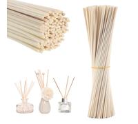 Lotbun 60 Pcs Batonnets Diffuseur Parfum 30cm*3mm pour Cuisine,Bain,Salon, Senteur Maison, Diffuseur Parfum Maison Batonnet, Bâton Reed Diffuseur (Couleur Originale du Bois)