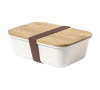 lotdevin LUNCH BOX boite repas BAMBOU style bento box - Boite à lunch à personnaliser Prénom & Logo [ Lunch box micro ondable ]