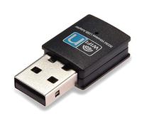 LOTEKOO Adaptateur WiFi USB 300 Mbit/s pour carte réseau LAN sans fil pour ordinateur de bureau, ordinateur portable, PC, Windows 10, 8, 7, XP, Mac OS (Plug and Play pour Windows10)