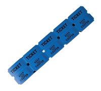 Loterie en papier double couche robuste, 100 pièces, Blue | Billets d ' entrée en papier double couche, double rouleau pour les grands événements, carnavals, collectes de fonds,