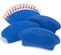 LotFancy 4 Pièces Support de Cartes à Jouer en Plastique pour Les Seniors, Libérant Les Mains pour Canasta, Partie de Poker, Soirées