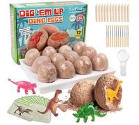 LotFancy Kit d'excavation dinosaure pour enfants à partir de 6, 7, 8, 9, 10 ans, œuf de dinosaure, kit d'expérimentation pour enfants, cadeau pour garçons et filles