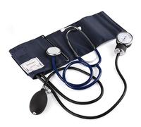 LotFancy Tensiometre Bras Manuel et Stéthoscope, Kit de Compteur Manuel, Brassard de Tensiomètre pour Adultes, Adapté aux Services d'Urgence, au Médecin, au Cabinet (25,4-40,6 cm, Noir)
