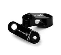LOTFI Ajustement for CB750 Hornet CB 750 2022 2023 moto CNC aluminium rétroviseurs Extension Riser étendre adaptateurs miroir (Size : CB750 Hornet Black)