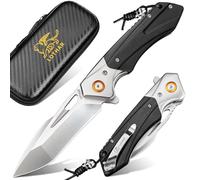 LOTHAR LICH KING Couteau Pliant de Poche en Acier D2 avec Manche G10, Parfait pour le Camping, la Survie et Cadeaux pour Hommes