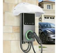 LOTHID Wallbox Auvent de Protection Contre Les intempéries pour Station de Recharge de Voiture électrique, Protection Contre la Pluie, Protection UV, Protection Solaire, auvent pour Station de