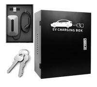 LOTHID Wallbox Boîte de protection contre les intempéries | Étui de protection universel pour chargeurs de type 1/Typ2 | Avec crochet de rangement et protection antivol | IP54 étanche et résistant à