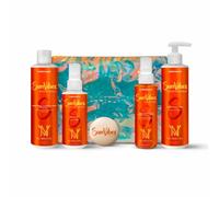 Lothmann SunVibes Coffret Trousse Routine Solaire, Shampooing Cheveux et Corps, Spray Salé, Spray Protecteur, Masque Après Soleil