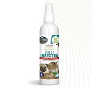 Biovetol - Lotion Anti-Insectes Bio - Insectifuge Bio Certifié Ecocert - Anti-puces, Anti-Tiques - Soin pour Chien, Chat, Chiot, Chaton - 240 ML